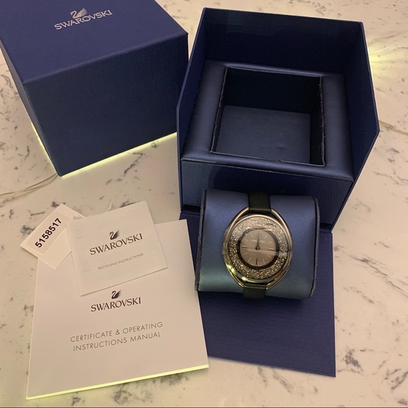 🤩 SWAROVSKI Oval Analog Brown Dial Ladies Watch. Item No : 5158517 - Picture 2 of 15